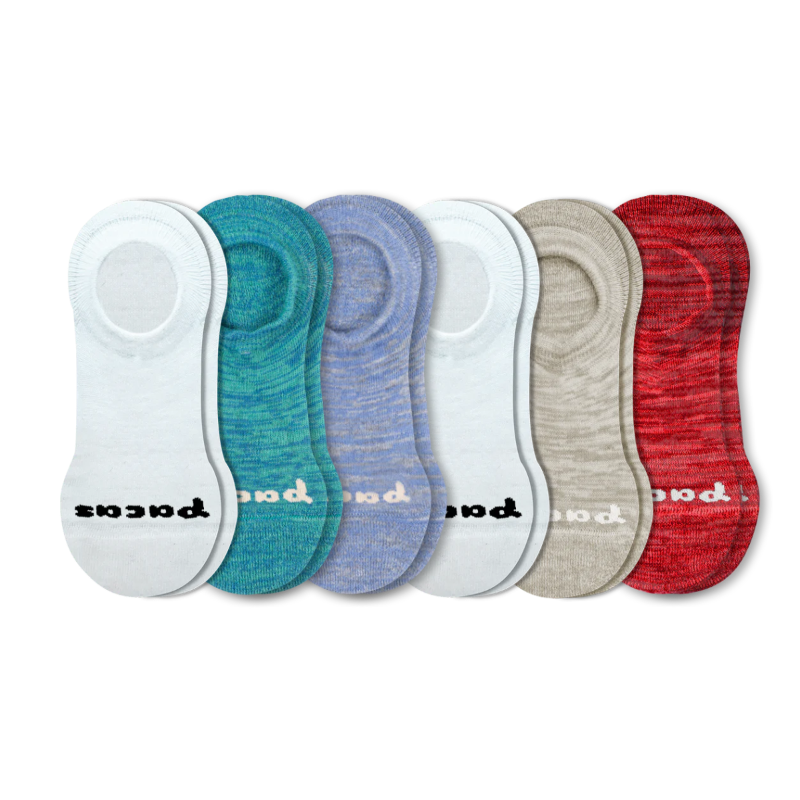 6 Pack - Women's No Show Socks