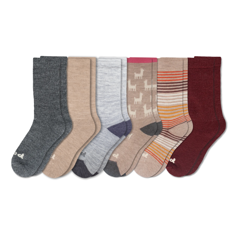 6 Pack - Women's Crew Pacas Socks